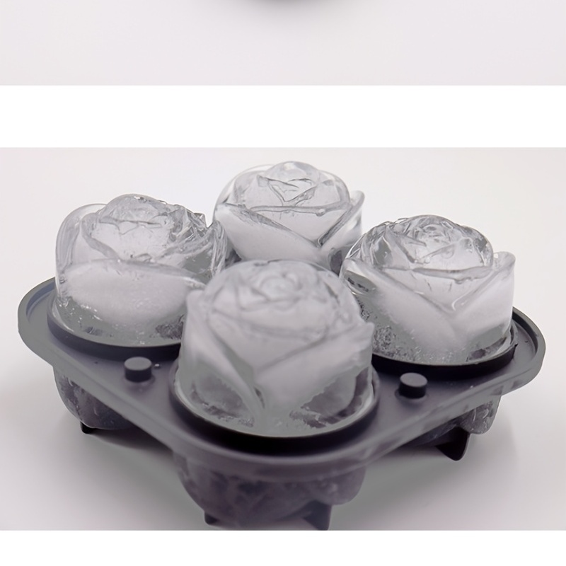 1pc Rose Flower Shape Ice Cube Mold - Perfect for Making Beautiful and  Delicious Ice Cream and Drinks