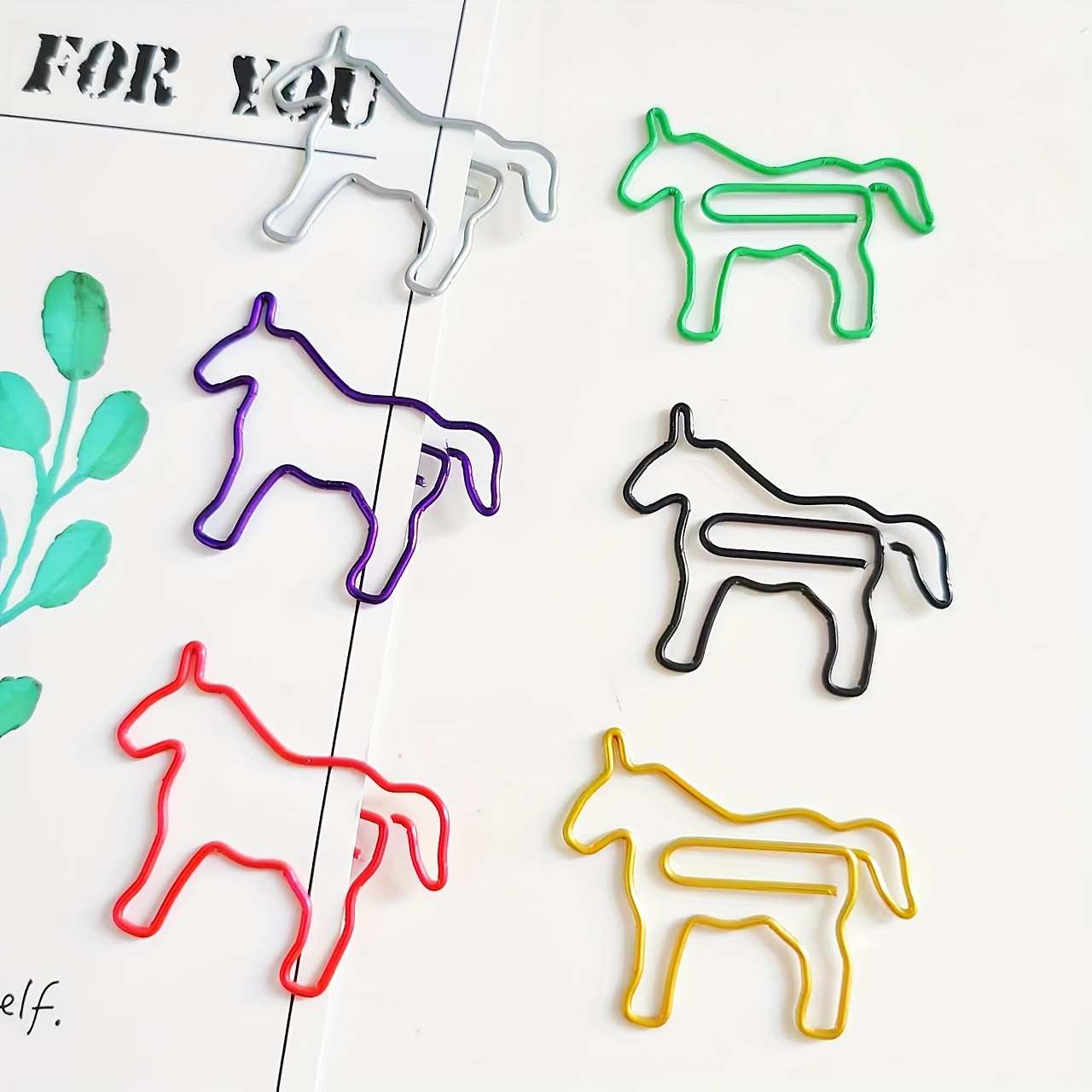 Stationery Pens Cute Paper Clips For Kids Animal Shaped Paperclip Fun Paper  Clips Assorted Colors Paperclip Coated Paper Clips Bookmark Clips Office S