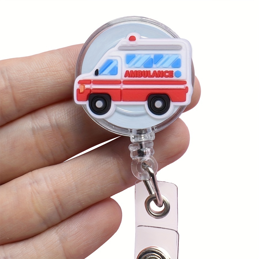 Healthcare Retractable Badge Reel Id Card Clip Holder - Temu