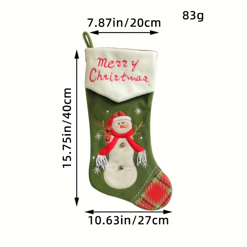 Christmas Three-dimensional Santa Claus Sequin Boots Candy Socks