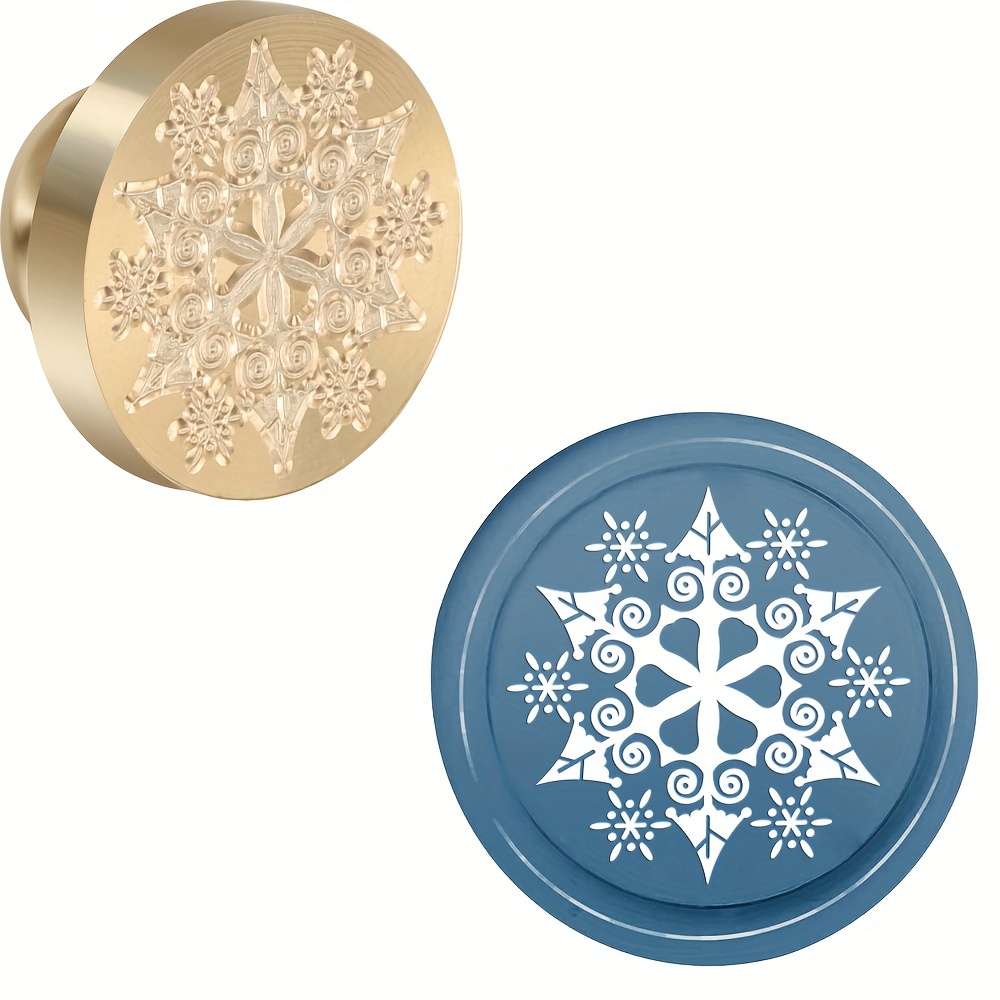 Merry Christmas Snowflake Wax Seal Stamp – sealingwaxstamp