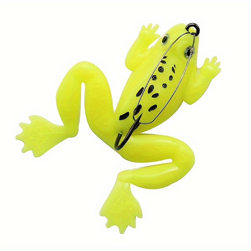 Durable Lifelike Rubber Frog Spinning Sinking Bass Bait Soft - Temu  Australia