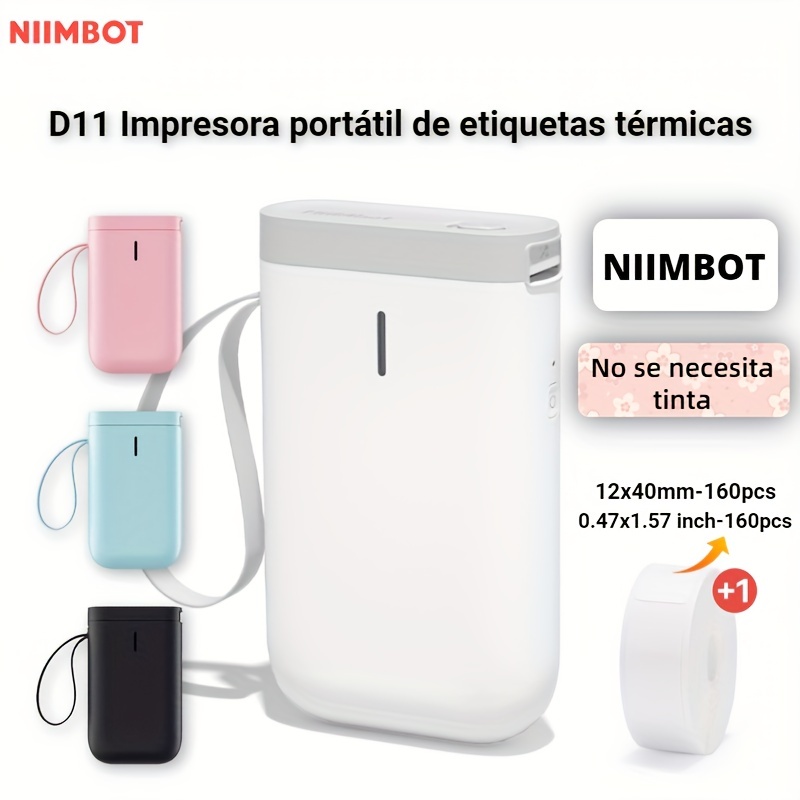 Phomemo Máquina etiquetadora con cinta, impresora portátil de etiquetas  Bluetooth inalámbrica D35, fácil de usar con smartphone, pequeña  etiquetadora