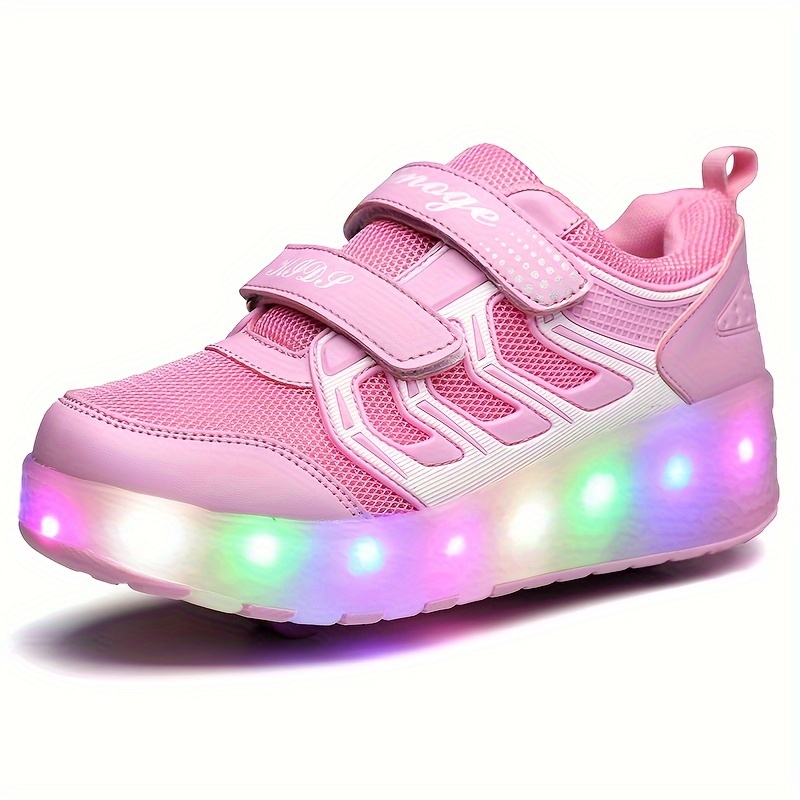 Zapatillas deportivas para niños y niñas, con luz LED, luminosa, para niños  y niñas