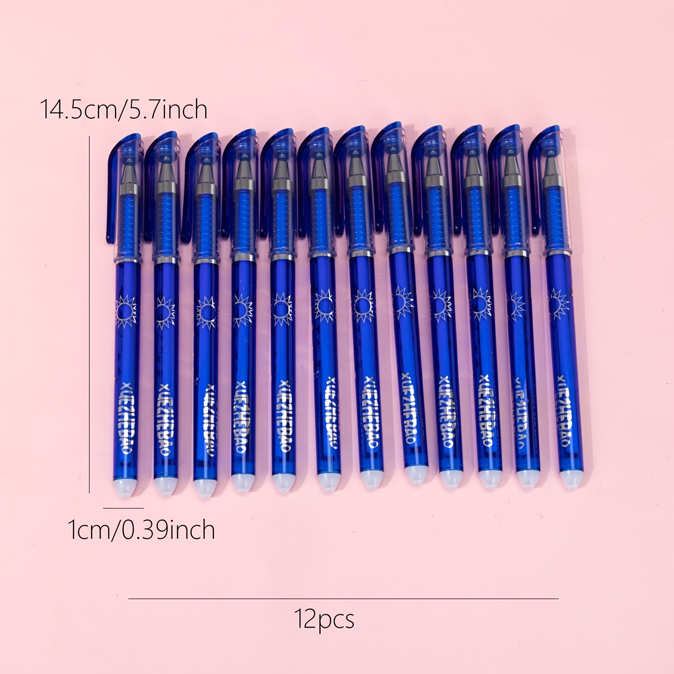 RNHDLY 32 Pcs Penna Gel Cancellabile 0,5 mm Penne Cancellabili Blu