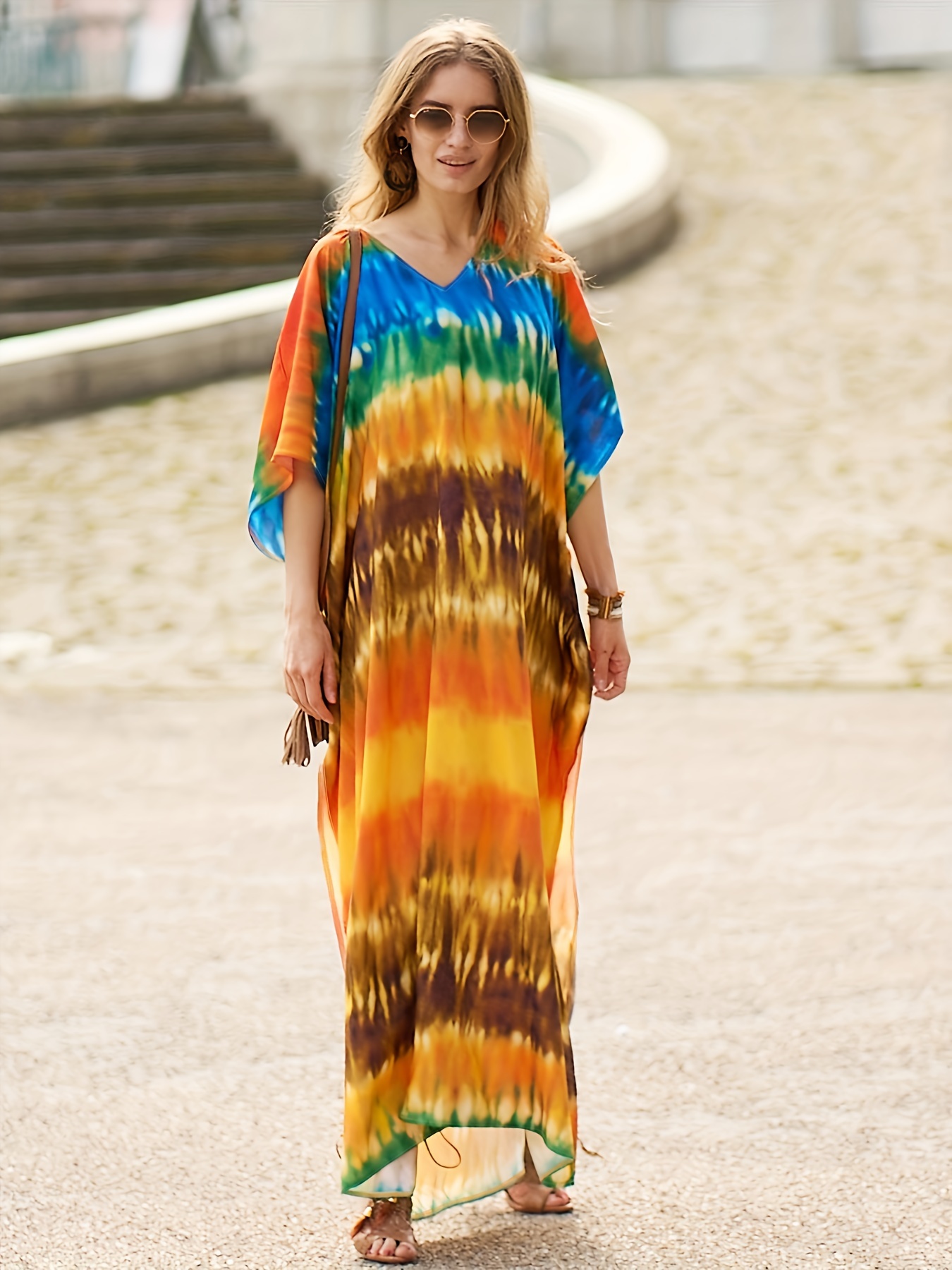 Women's Summer T Shirt Maxi Dress Batwing Sleeve,desls of The Day