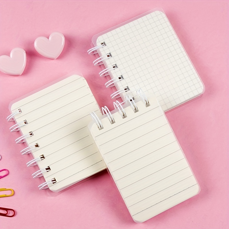 A7 Mini Spiral Notebook Grid Lined Paper