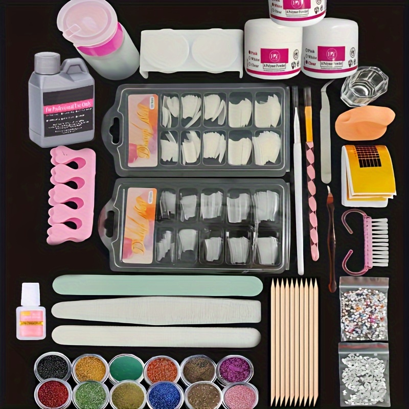 Kit Profesional De Arte De Uñas Acrílicas Polvo Acrílico De - Temu