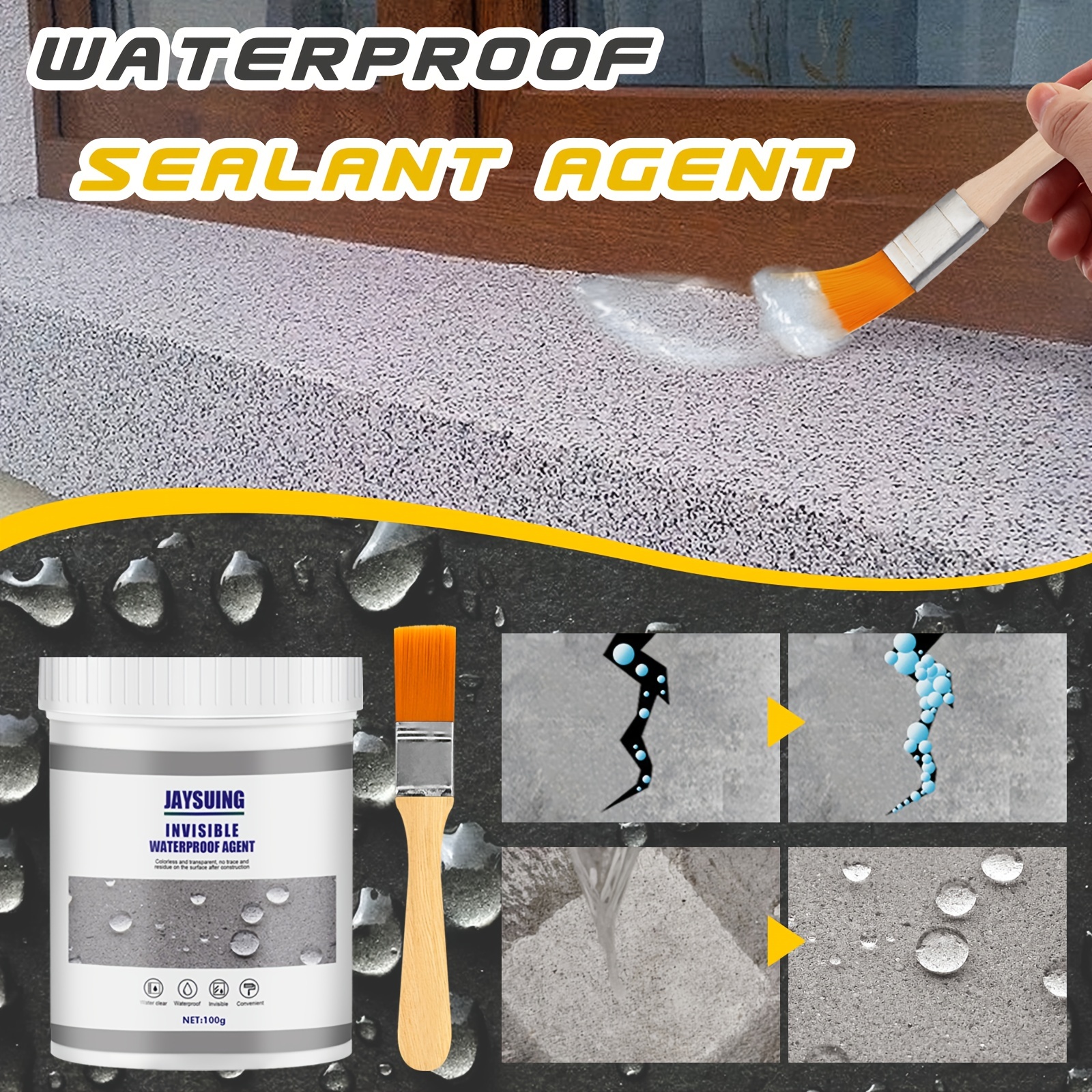 Waterproof Insulating Sealant, Invisible Waterproof Agent, Super