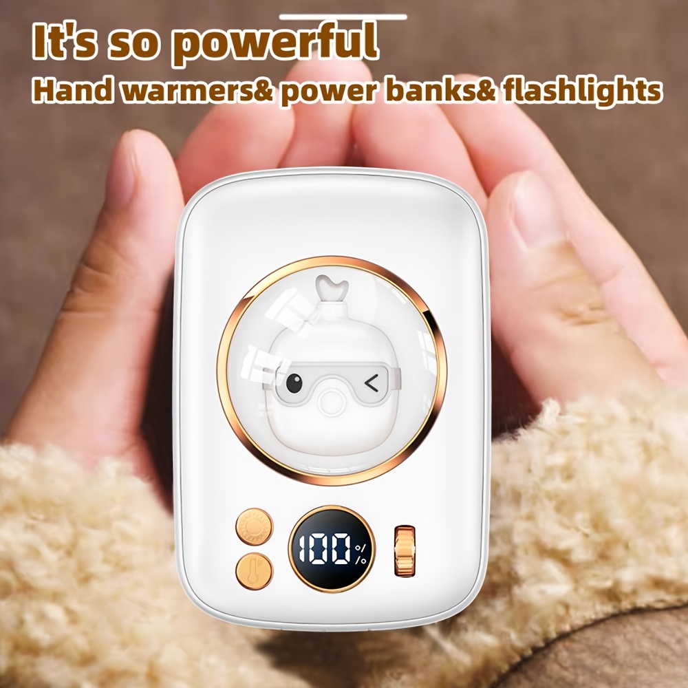 Comprar MIni calentador para manos portátil 2 en 1, Banco de energía,  calentador de bolsillo, calentador de manos recargable de doble cara