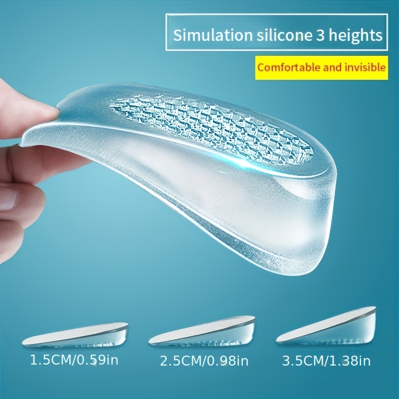 Talonnette Silicone Invisible Augmentation Taille 2.5cm et Protege Talon  Unisexe