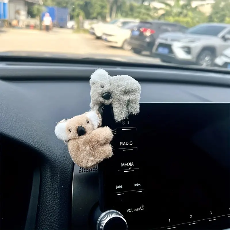 Plush Koala Cartoon Animal Cute Car Interior Decoration Car - Temu