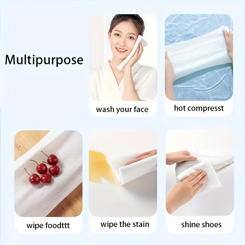 14pcs Disposable Compressed Towels for Camping Portable Face Cleansing Towels