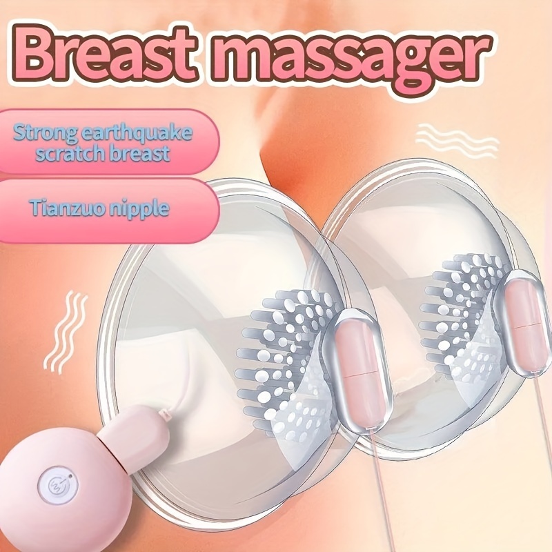 Breast Massage Bra Usb Rechargeable Chest Massager - Temu