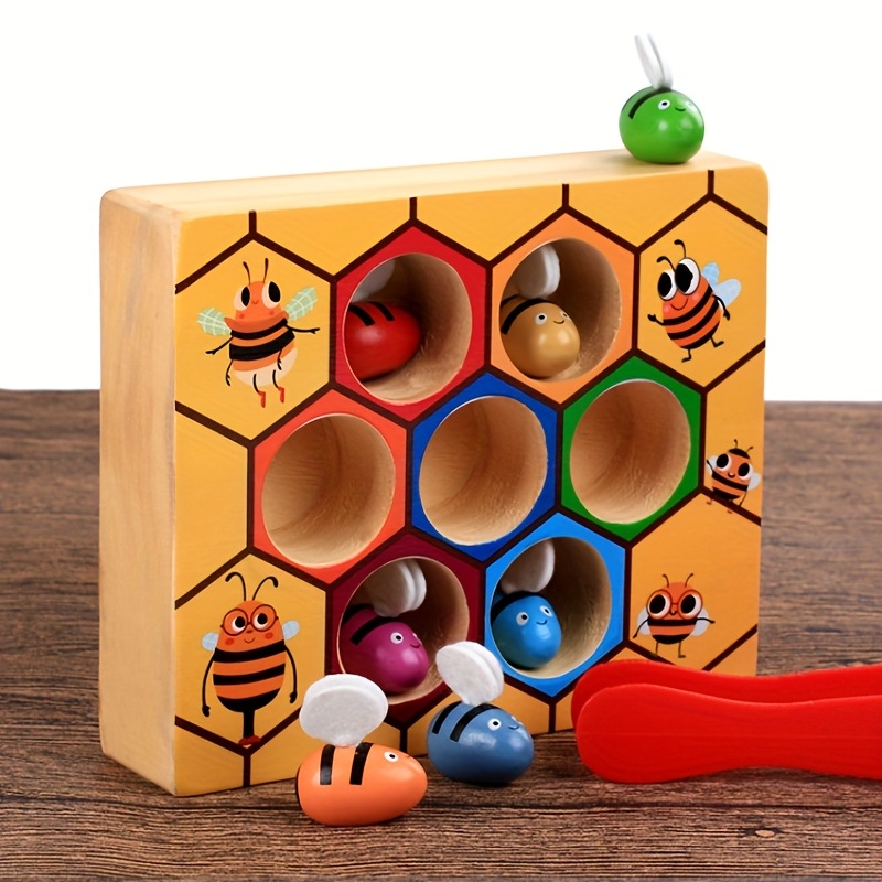 Puzzle en bois jouet éducatif jeu d'association pour 2 à 4 ans garçons et