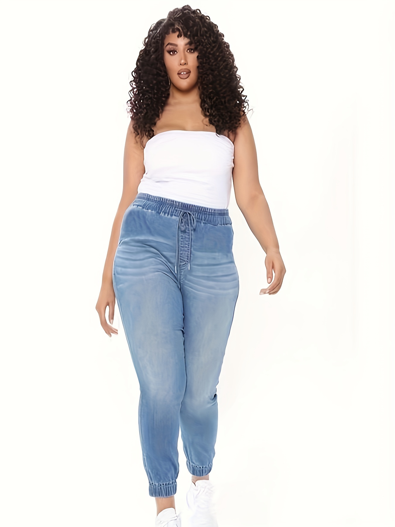  Women Denim Joggerjeans Size For Waist To