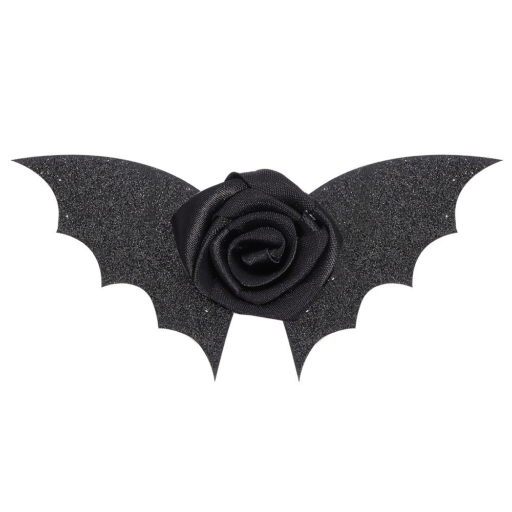 Spooky Bat Hair w/ Double Braid Black