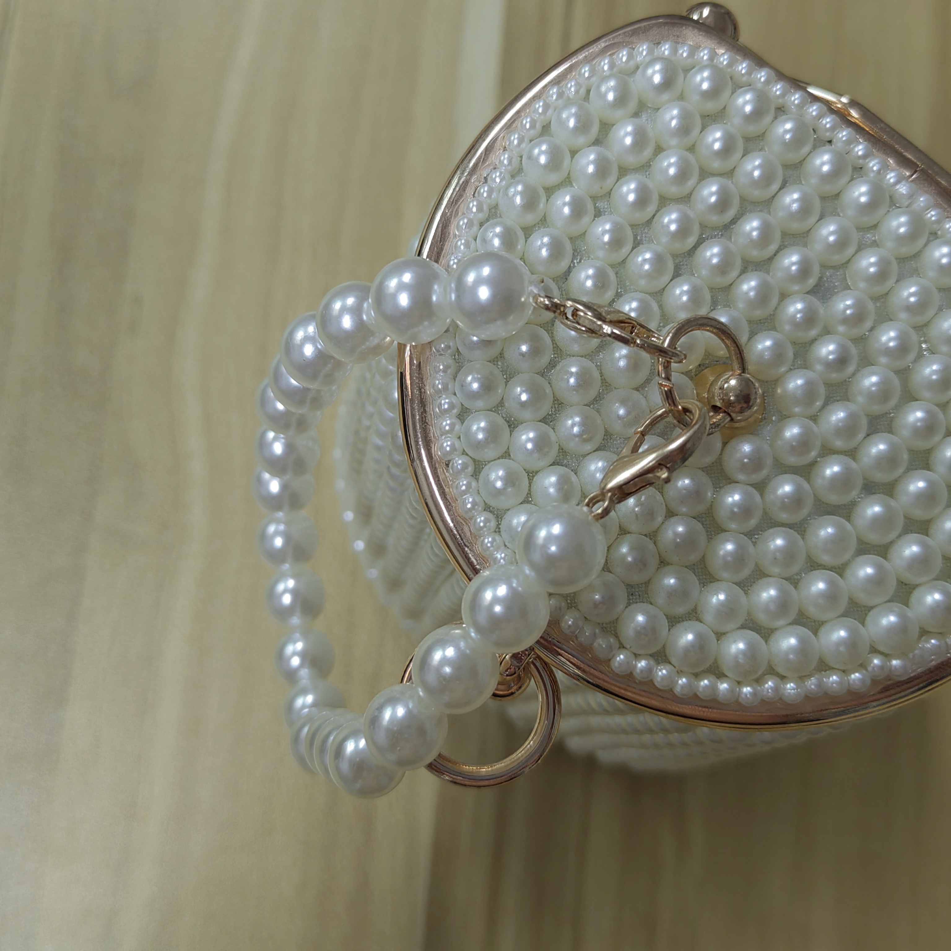 Beaded Pearl Evening Bag Elegant Clutch Wedding Bag Women's - Temu