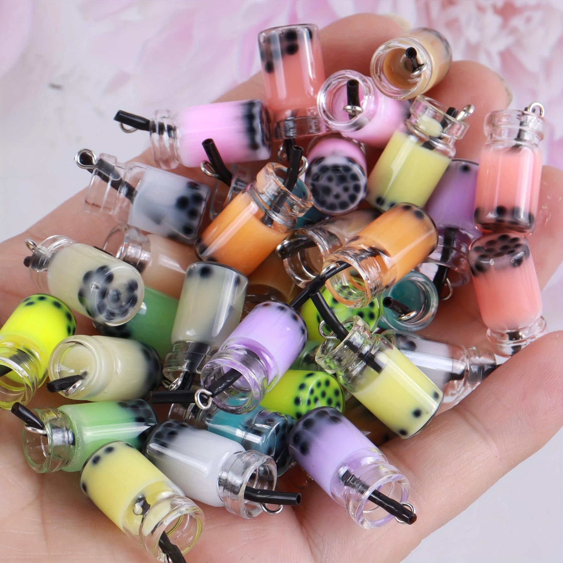 Mini Milky Tea Keychain Accessories Bubble Tea Casting Kit - Temu