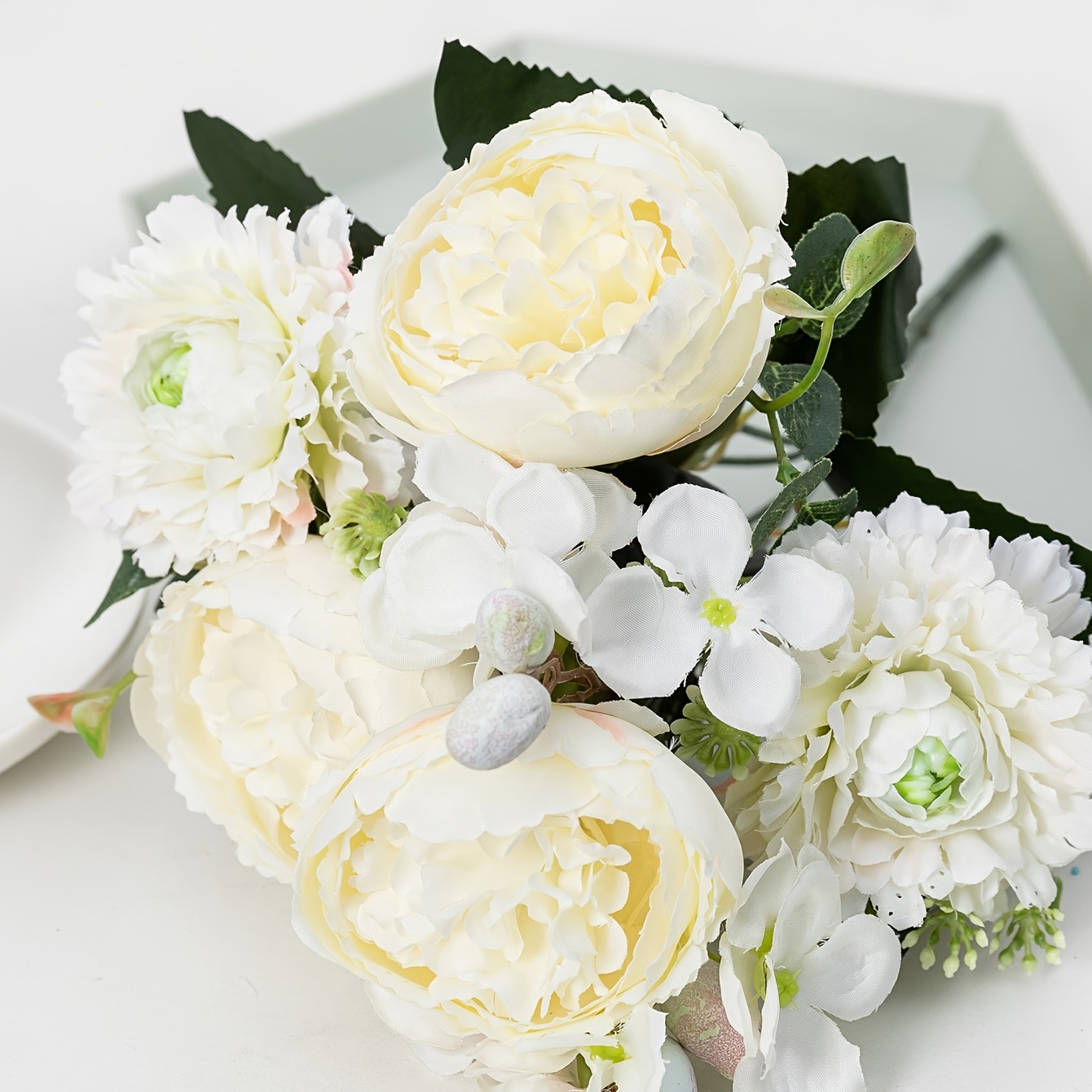 Peony Bouquet Artificial Flowers Faux Flower Wedding - Temu Canada