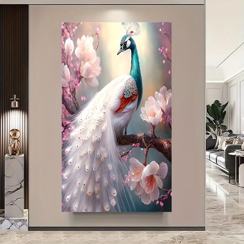 

5d Diamond Painting Set Peacock Pattern Suitable For Adults Or Beginners Diy Full Diamond Embroidery Painting Hot Diamond Stickers Diy Dot Diamond Painting Cross Stitch Art Craft Home Wall Decoration