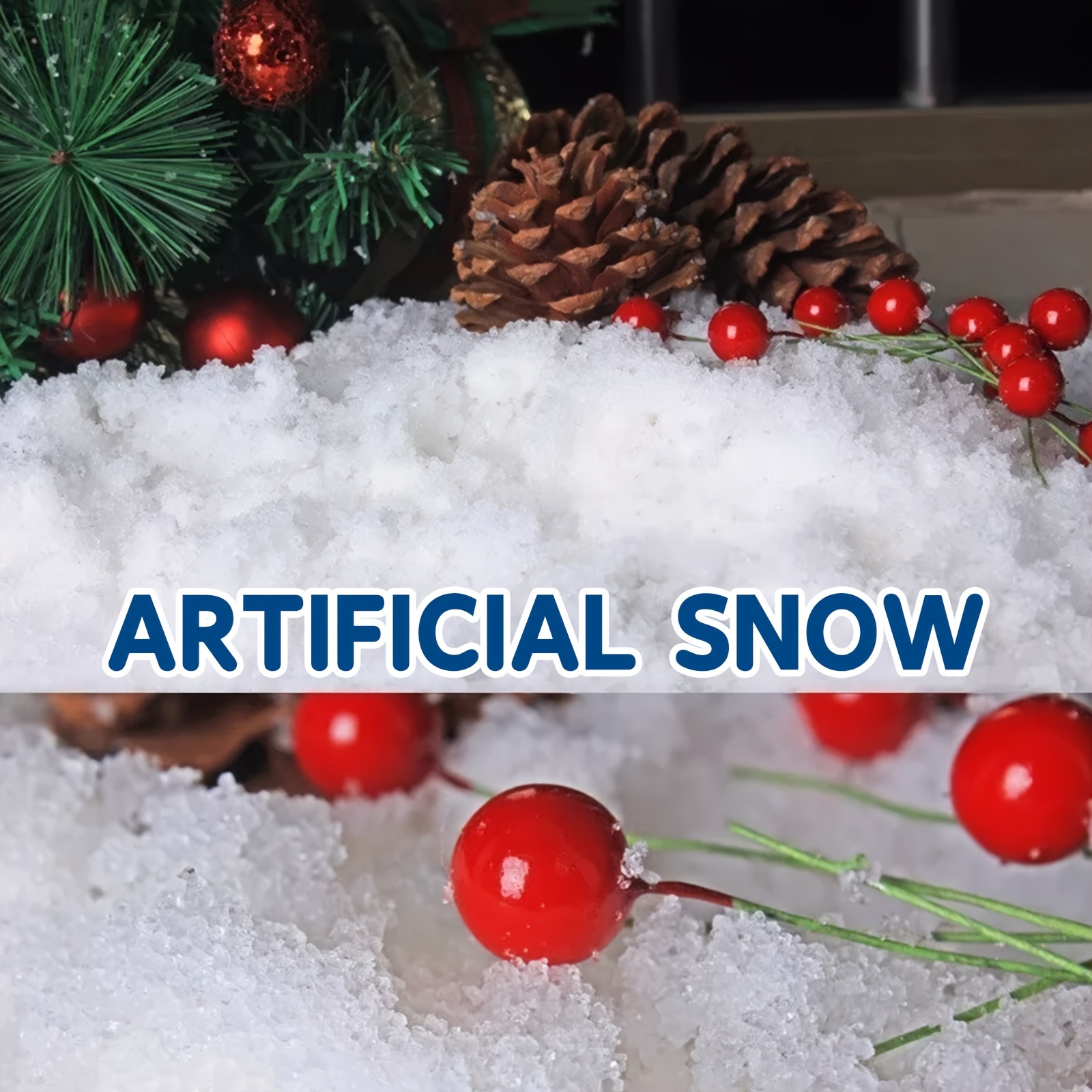 Set, Artificial Snow Snow Winter Christmas Holiday Atmosphere Indoor  Shooting Scenery Window Decoration Fake Snowflake, Scene Decor, Festivals  Decor