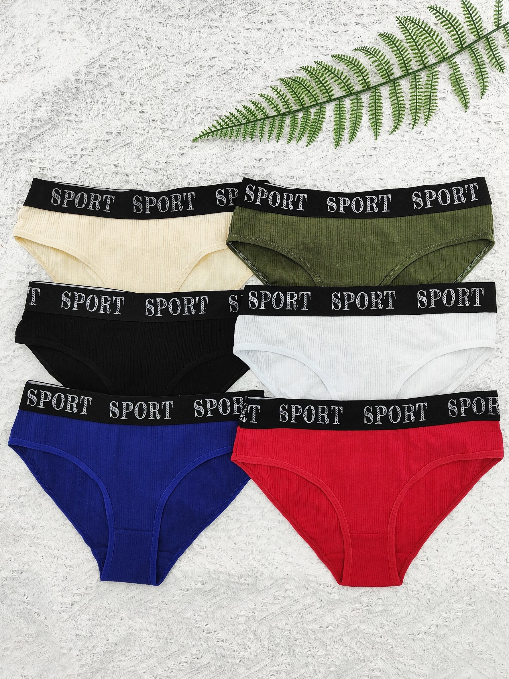 Letter Tape Ribbed Thongs Soft Comfy Stretchy Intimates - Temu