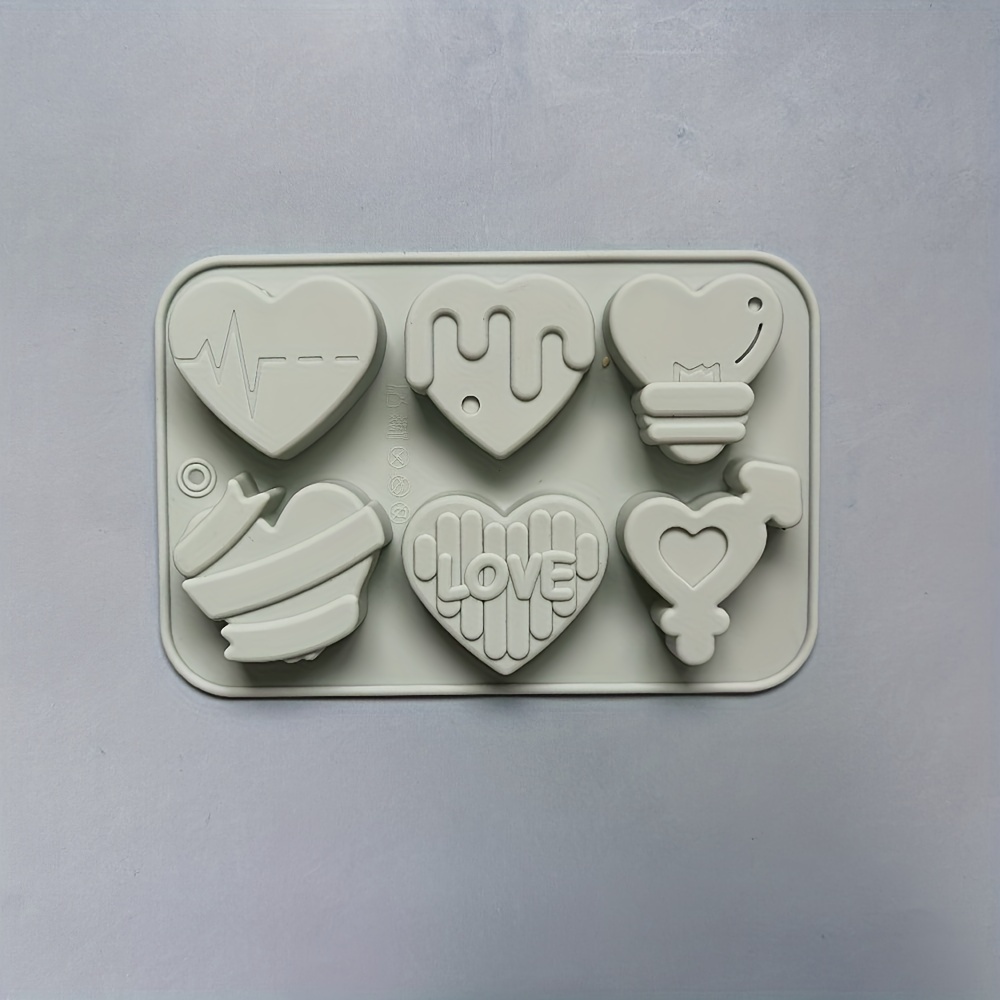 1pc Mini Heart-shaped Chocolate Silicone Mold For Diy Candy, Pudding,  Dessert, Cake Decoration Kitchen Baking Tool