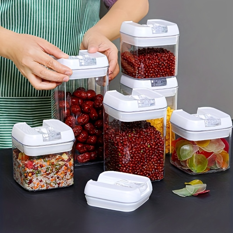 Airtight Food Containers with Lid Moisture-proof Clear Food Storage Jar