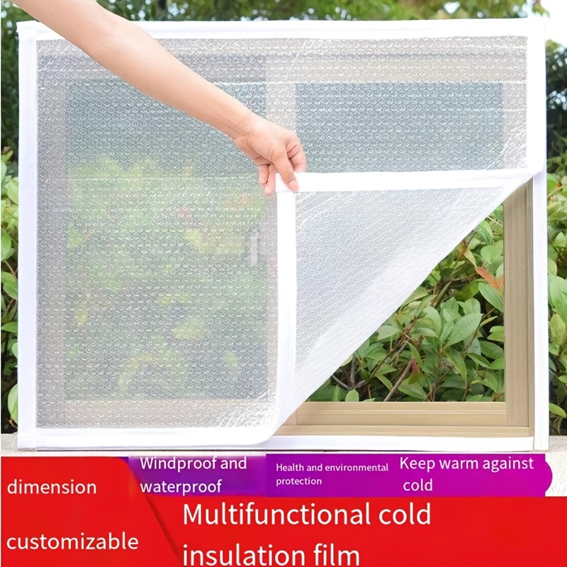 Keep The Cold Out This Winter: 1 Set Window Insulation Kit With Cuttable  Translucent Bilayer Film, Easy-to-Open Ventilation, And Reusable Plastic  Wind