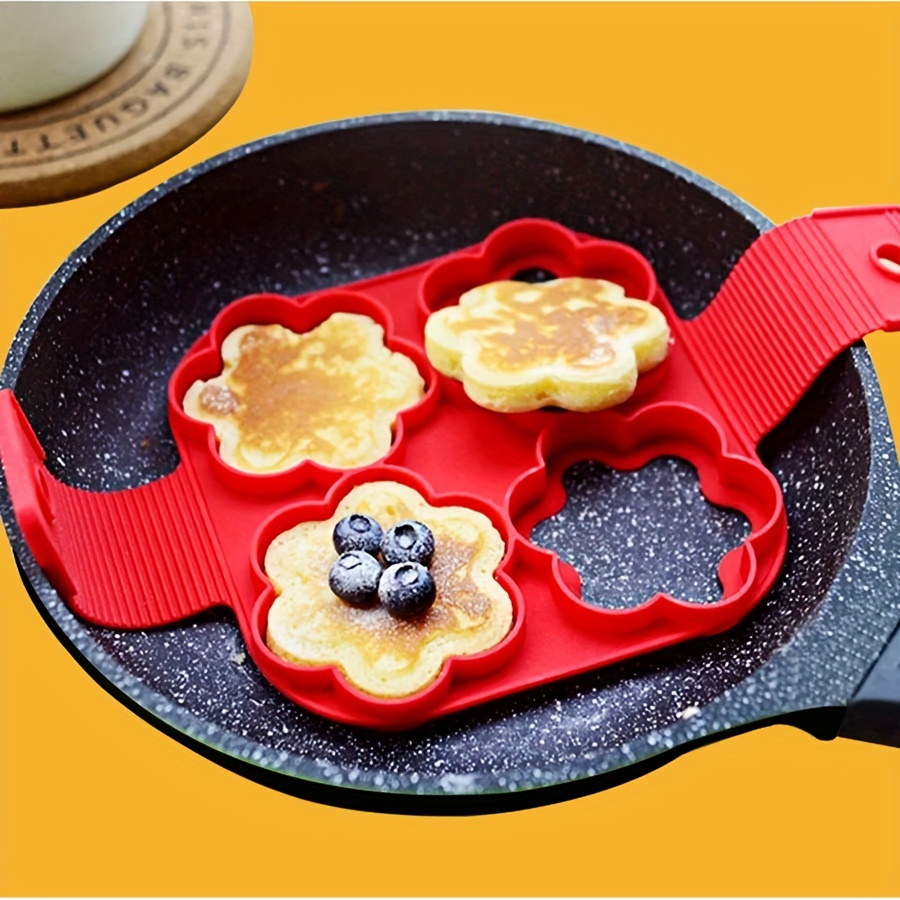 Multi-shaped Silicone Seven-hole Omelet Mold High-temperature Resistant  Pancake Mold Kitchen Baking Accessories