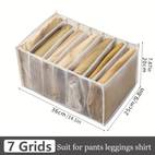 foldable mesh jeans storage box functional wardrobe closet drawer organizer household packing cube