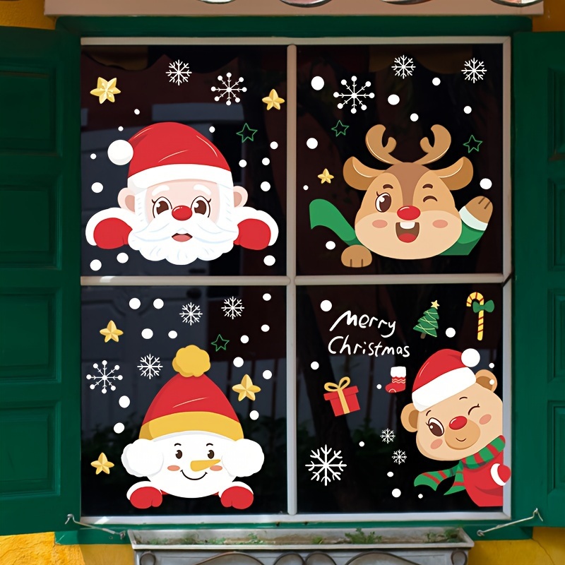 1 Stück Weihnachten Elektrostatische Fensteraufkleber - Temu Germany