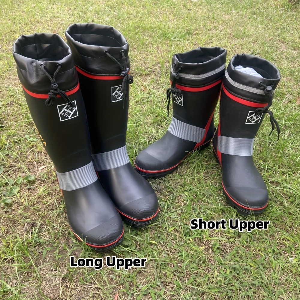 Anti slip Men's Rain Boots Fishing Wear resistant Waterproof
