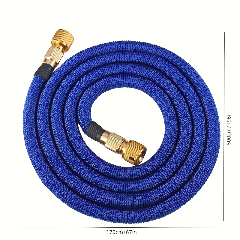 1pc High-PressureTelescopic Car Wash Hose New Watering Irrigation Flexible  Expandable Magic Hose Garden Pipe With Spray Water Gun Cleaning Tools