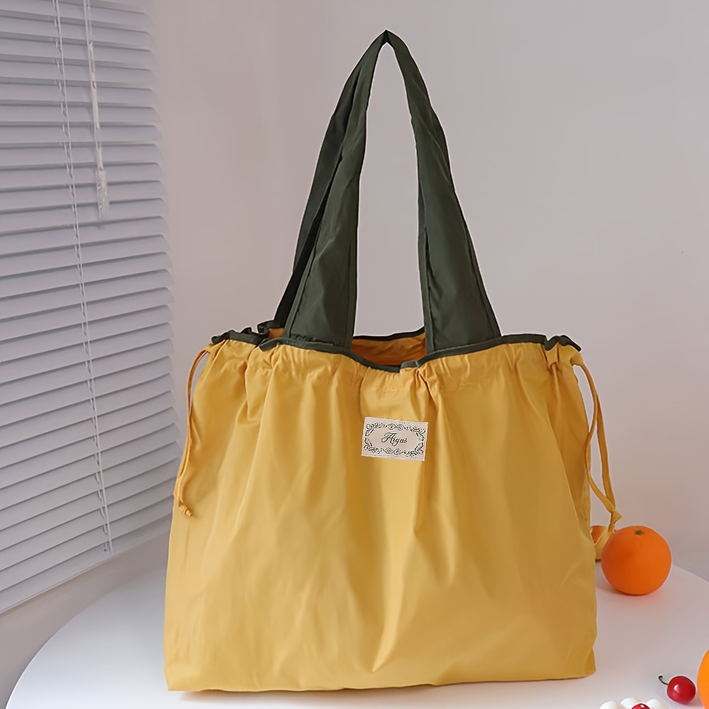 Tote bag best sale with drawstring closure