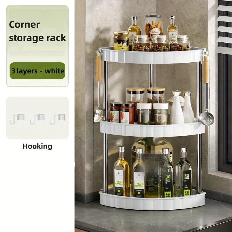 Corner Shelf Floor standing Corner Shelf 4 layer Storage - Temu