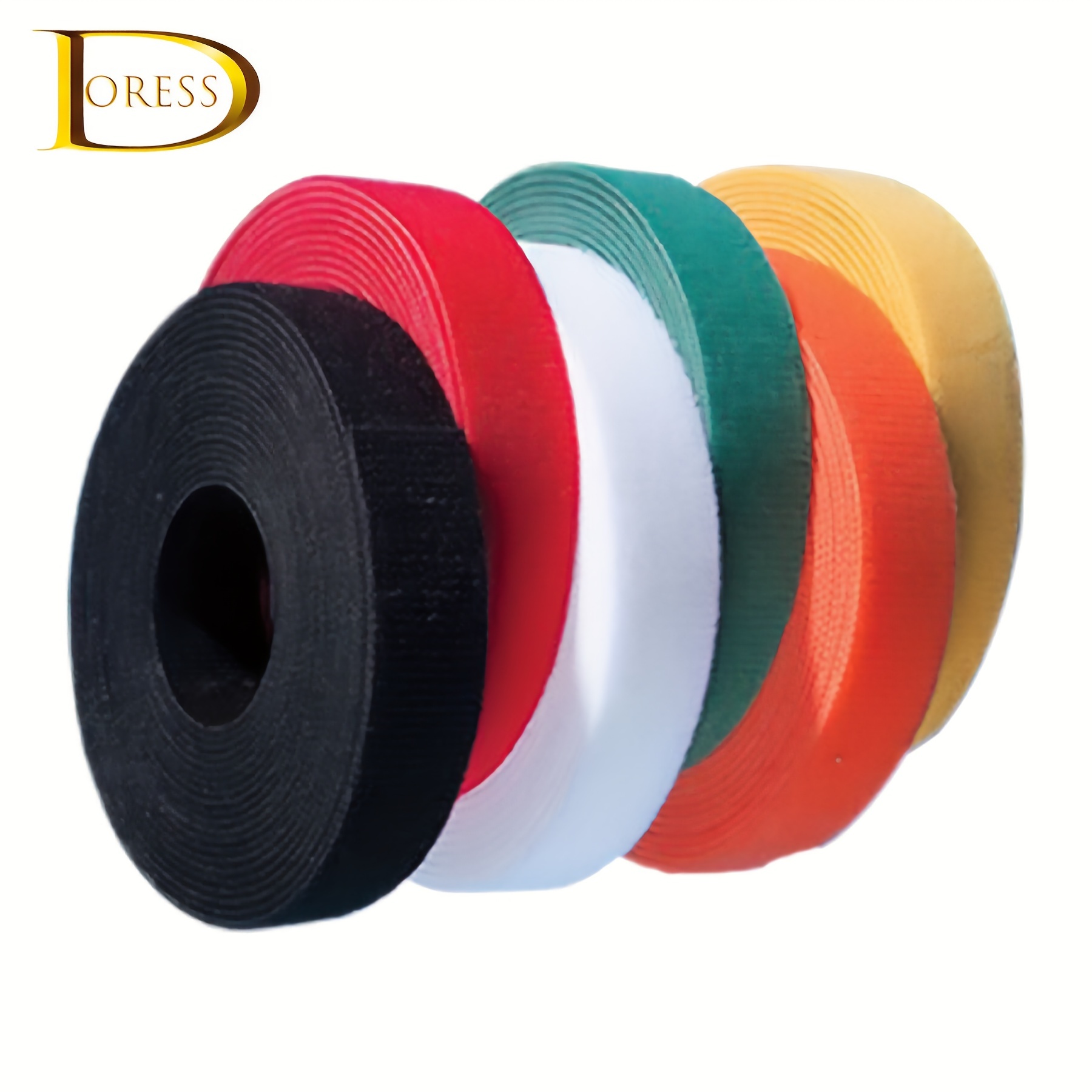  Hook and Loop Tape Strips - 4 Fabric Tape for Hemming Craft  Fabric Tape for Clothes Sewing Tape - Non-Adhesive Strips Nylon Fabric  Sticky Strips Industrial Mounting Tape - 12 Hook