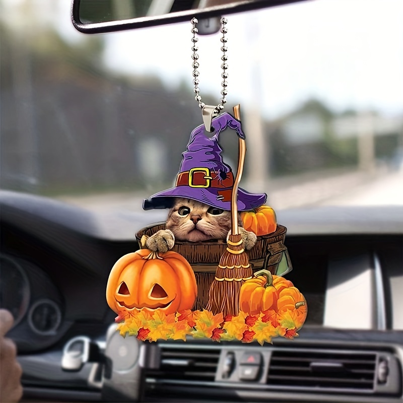 Witch Car accessories rear-view mirrors. Halloween Gift for her. -  Crealandia