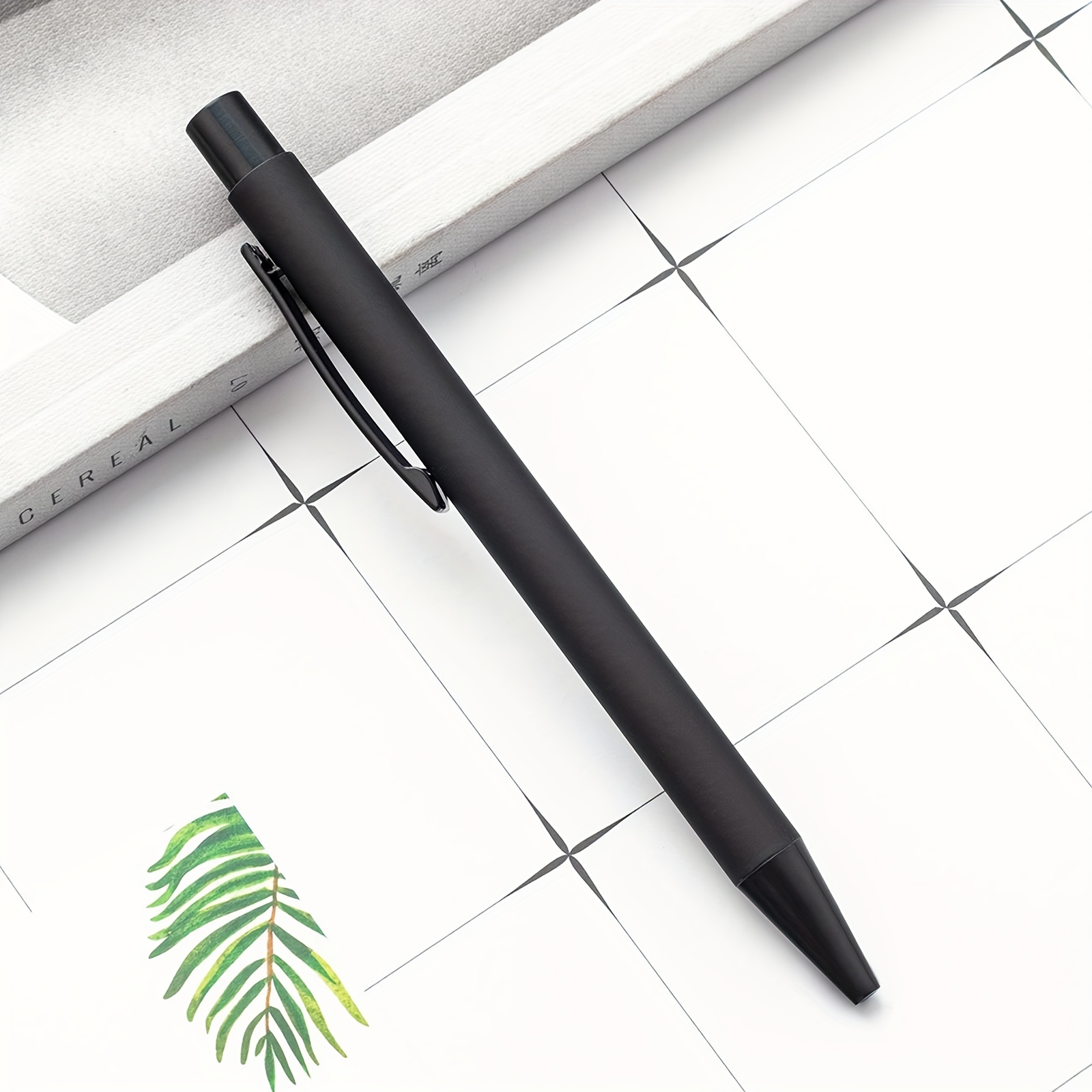HLPHA Multicolor Ballpoint Pen 0.5，7pcs-11pcs Comfortable Journaling  Pens，Metal Retractable Pretty Writing Ballpoint，Black Ink Medium Point  (10PCS)