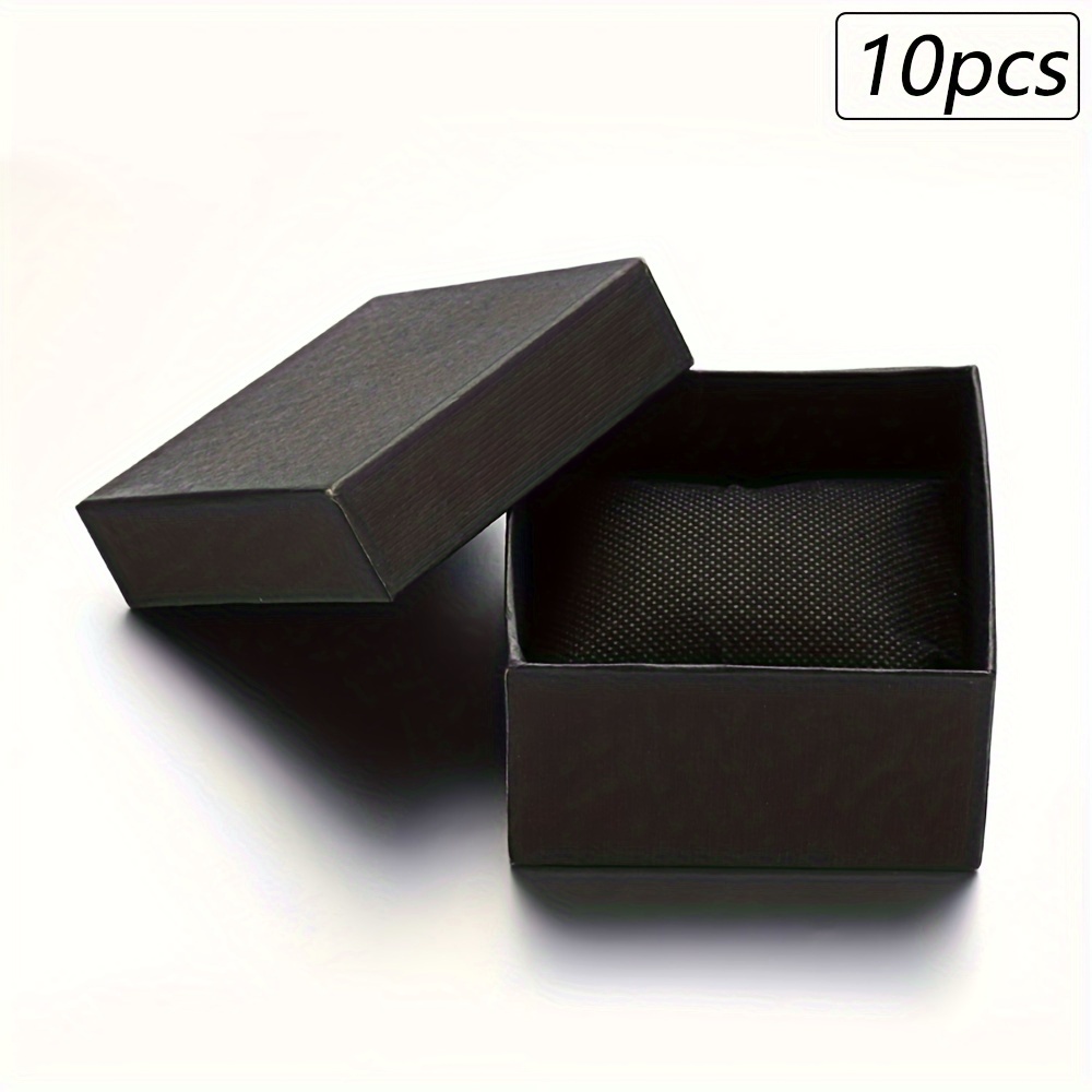  Sdootjewelry Paquete de 100 cajas de regalo pequeñas, cajas de  regalo Kraft a granel de 1.57 x 1.57 x 0.98 pulgadas, cajas de anillo a  granel, cajas de cartón pequeñas para