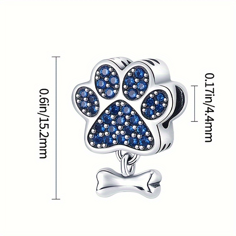 Genuine pandora clearance paw print charm