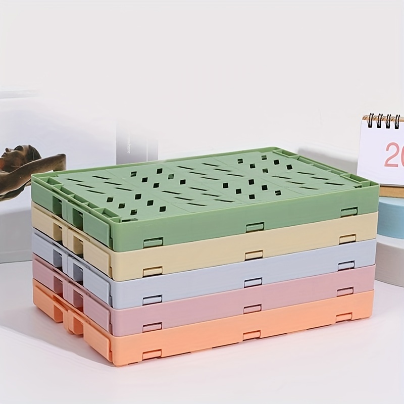Large Capacity Desktop Storage Box Plastic Organizer Stackable Storage Basket