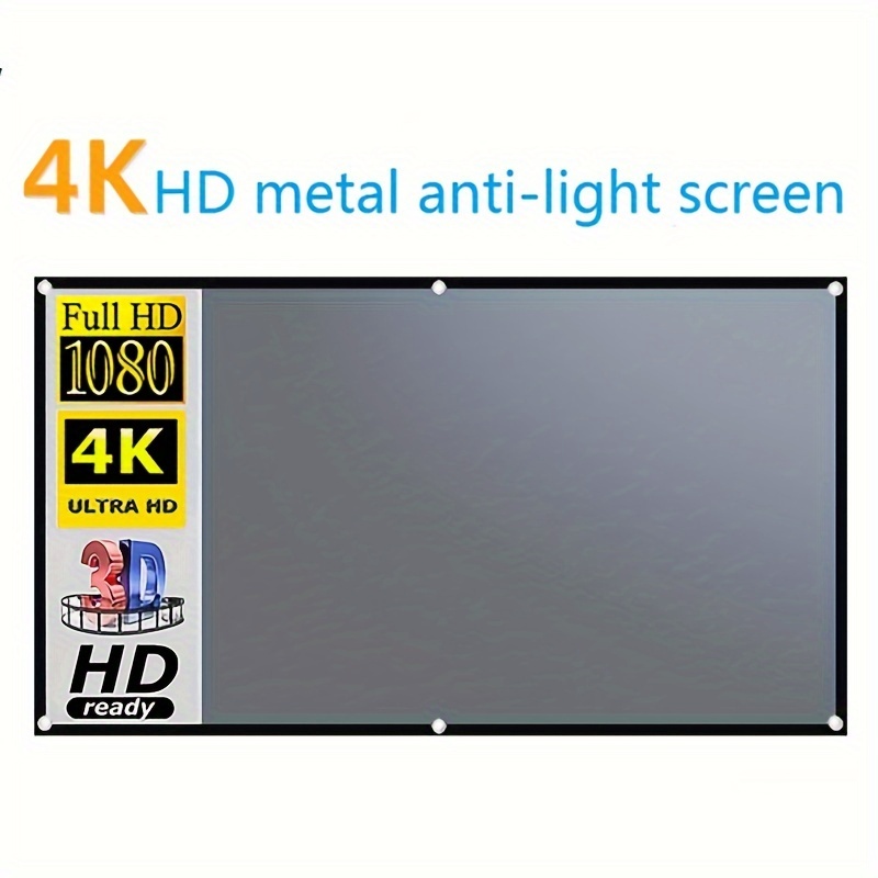 プロジェクター スクリーン シンプルなポータブルプロジェクタースクリーン抗光反射生地布家庭用屋外オフィス HD 3D 4K カーテン プロジェクター  スクリーン プロジェクター スクリーン生地 100 120 インチ スクリーン プロジェクター ポータブル反射布用 カーテンアンチ ... 133インチ 16:9 ポータブルプロジェクタースクリーン 高輝度反射生地 アンチライト 4K 投影カーテン 家庭用 屋外 オフィス