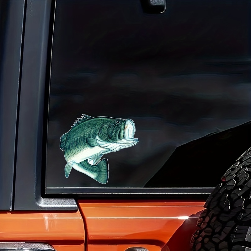 Bass Fish Sticker Decal Pesca Parachoques Fish Auto Decal - Temu