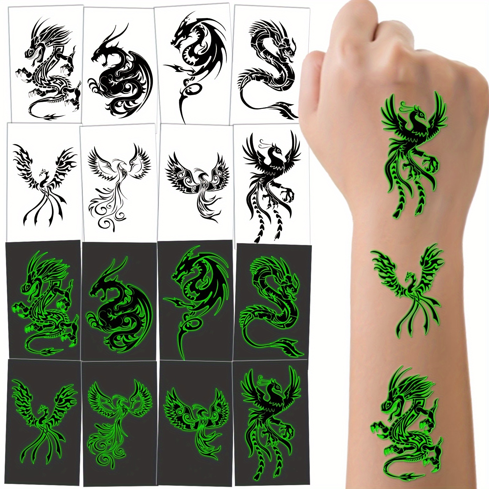 Temporary Dragon Tattoo Stickers – TeMaRo™