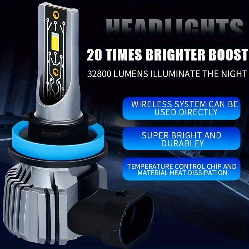 Neuer Stil 2pcs LED-Autolicht H4 High Low Beam Bright Light H11 9005 9006  H7 H1 Auto-Teile Autoscheinwerfer 6000K 8000K