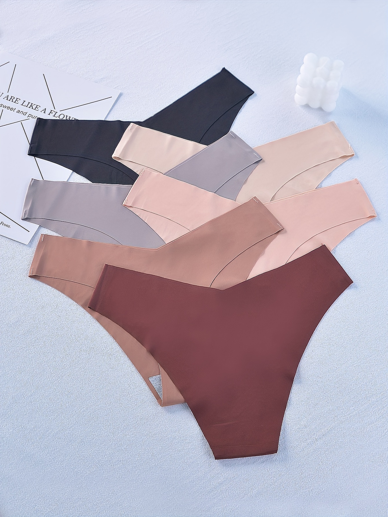 Sexy Panties Plain Seanless Quick Dry Comfy Intimates Cheeky