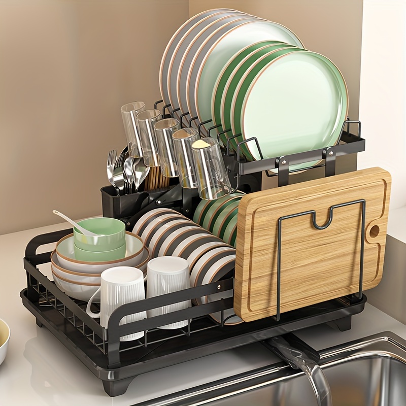 Dish Drying Rack Space saving Dish Drain Rack For Kitchen - Temu