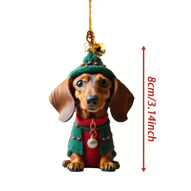 1 Stück Weihnachten Spaß Tragen Kleidung Dackel Hund Design - Temu